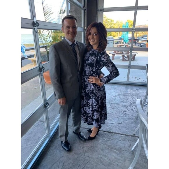 Anne Klein Paisley Midi Dress Size 4 Floral 3/4 Sleeve Jersey Tie Waist Wrap - Picture 7 of 16